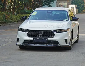 For Honda Inspire 2023 Body Kit Front Bumper Splitter Lip Carbon Fiber Look Sport Style Bumper <b>Diffuser</b> Spoiler <b>Car</b> Accessories - Product Image 4