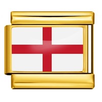 Bracelet modulaire italien, série drapeaux, en acier inoxydable, accessoires de bijoux mixtes détachables DIY, vente en gros