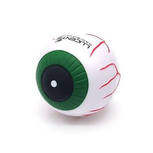 Balle anti-stress en PU souple en forme d'œil humain avec empreinte, cadeaux promotionnels, logo personnalisé - Product Image 1