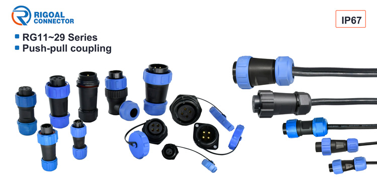 Industrial RG2112 SP21 Waterproof Panel Mount Connector 500V 30A For Automotive