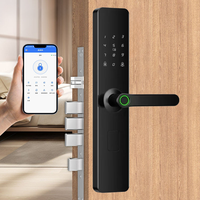 Kunci Pintu Depan Elektronik Pintar LEZN Harga Terjangkau Tuya Biometrik Kode Sidik Jari Aplikasi Mendukung 9 Bahasa Penyimpanan Data Cloud WIFI