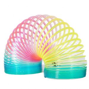 Anneaux magiques arc-en-ciel pour enfants avec visages souriants, jouet élastique à empiler, jouet éducatif et amusant nostalgique - Product Image 6
