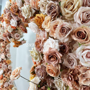 Arche florale en forme de cœur avec support, fond de scène en roses artificielles pour décoration de mariage, arche en forme de cœur de 2 m - Product Image 3