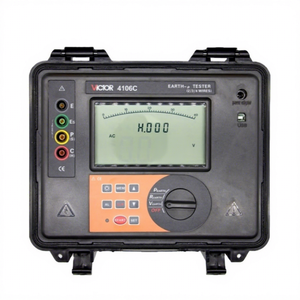 VICTOR 4106c Medidor Digital Recargable de Resistencia de Tierra y Resistividad del Suelo 22W - Product Image 1