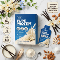 Boisson Protéinée Liquide Pure et Complète avec 24 Vitamines et Minéraux, Saveur Milkshake Vanille, Favorise la Récupération Musculaire