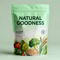 Custom Design Vochtbestendige Food Grade Plastic Bevroren Gedroogde Groenten En Fruit Verpakking Doypack Stand-Up Bags Zakjes