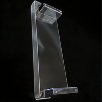 Traitement de couvercles en polycarbonate courbé par découpe CNC de précision |   Protection transparente en PC sur mesure de 2 mm avec plis en U et trous de fixation