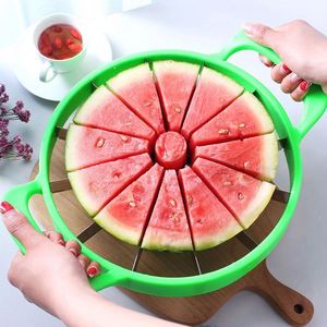 Couteau manuel de découpe de pastèque en gros du fabricant, pratique, en acier inoxydable, outil de découpe de fruits domestique - Product Image 1
