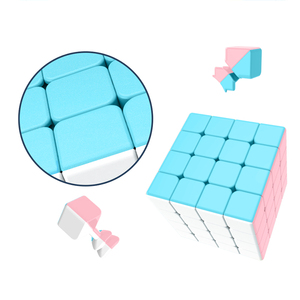 Juego de Cubos de Velocidad Moyu Meilong Serie Macaron <span class=keywords><strong>3x3</strong></span> 5x5 Pirámide, Rompecabezas para Niños, <span class=keywords><strong>Cubo</strong></span> Mágico Suave sin Adhesivos, Juguete de Regalo de Navidad - Product Image 6