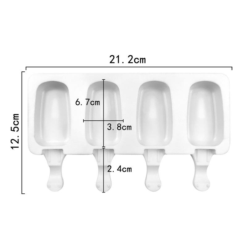 White Ice mold small 4 cavities