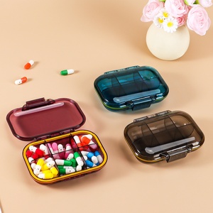 กล่องเก็บยาแบบกันความชื้น 6 ช่อง สำหรับขายส่งข้ามพรมแดน บรรจุภัณฑ์ย่อยแบบใหม่สำหรับการเดินทางหนึ่งสัปดาห์ ขนาดเล็ก รับทำโลโก้ตามสั่ง - Product Image 4