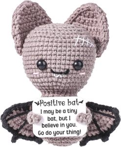 カスタマイズされた色手作りかわいいバットビー人形感情的なインスピレーションを与えたポジティブカード男性用ハロウィーンギフト女性 - Product Image 4