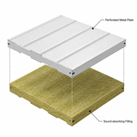 Panneau acoustique en métal micro-perforé, isolation phonique, réduction du bruit, panneaux insonorisants pour murs, directement de l'usine