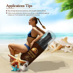 Spray chauffant instantané et sans soleil, pour le visage et le corps, solution nettoyante, Mousse - Product Image 6