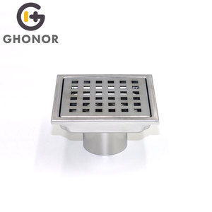 Bathroom Floor Flat <strong>Metal</strong> Cross Flooring Tiles Water <strong>Drain</strong> Removable <strong>Covers</strong> for Floor <strong>Drains</strong> - Product Image 1