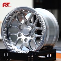 Jantes forgées Beadlock personnalisées de 17, 18 et 20 pouces, finition argent poli, à déport profond, 6x139.7 6x135, pour camions GMC Chevrolet Silverado