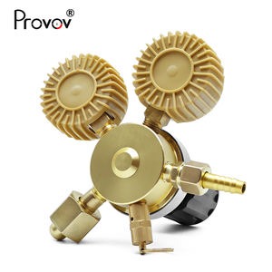 Bebida carbonatada Soda Draft Beer Keg Dispenser G5/8 CGA320 Salida de calibre dual 60 psi CO2 Regulador de presión de gas para Kegerator - Product Image 3