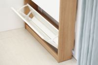 Étagère à chaussures en bois, meuble de salon, vendu avec 3 niveaux, 1 pièce