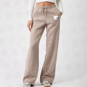 Pantaloni da Jogging di Alta Qualità in Tessuto Pesante Traspirante, Pantaloni Invernali da <span class=keywords><strong>Donna</strong></span> per Allenamento, Pantaloni Dritti Oversize - Product Image 4