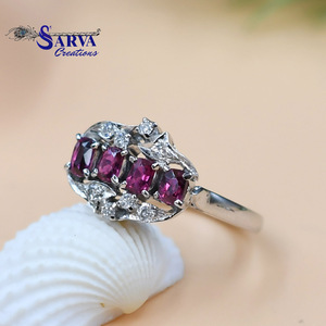 Nuevo anillo de diseño irregular personalizado, anillos de joyería fina de Plata de Ley 925, anillos personalizados, fabricante de joyas Sarva Creation - Product Image 4