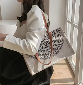 High quality designer customized fashionable cotton canvas handbag luxury <b>bag</b> women's <b>bag</b> women's <b>bag</b> - Product Image 4