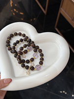 Bracelet en cristal naturel Sinyore - Bois d'encens Jiangzhen
