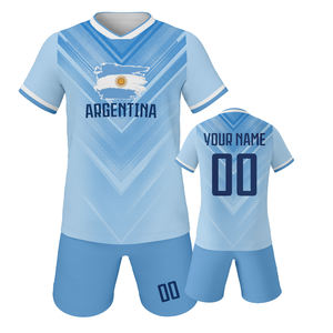 Grosir Jersey Sepak Bola Anak 100% Polyester Bernapas, Kerah V, Lengan Pendek, Cepat Kering, Laris Manis, Dapat Dikustomisasi Tim Nasional - Product Image 3