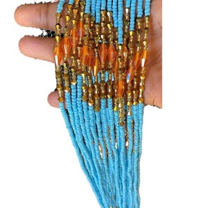 Catena da Vita Bohemien Fatta a Mano con Perline di Vetro, Perline Multistrato per la Pancia, Gioielli da Spiaggia per Donna - Product Image 1