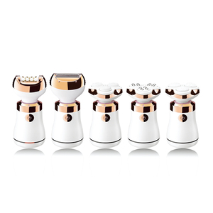 Depiladora de Seda <span class=keywords><strong>5</strong></span> en 1 Profesional, Nueva, en Oferta, con Depiladora, Afeitadora, Cepillo Facial, Cabezal de Masaje y Cabezal para Eliminar Callosidades - Product Image 4