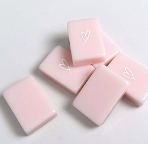 2026 Serie Frutas Rosas Fichas de Mahjong y Póker Americanas, Juego de 160 Fichas de Melamina Acrílica con Diseño Estético y Adorable, Regalo Moderno y Elegante para Noche de Póker - Product Image 5