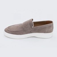 Fabricant de chaussures LANCI OEM, mocassins sur mesure pour hommes, chaussures de créateur, chaussures en daim de luxe pour hommes, style slip-on, chaussures plates, mocassins