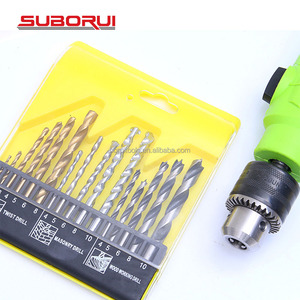 Suborui 16pcs Metric hỗn hợp kết hợp HSS brocas <span class=keywords><strong>Twist</strong></span> nề khoan bit thiết lập cho kim loại bê tông khoan gỗ - Product Image 2