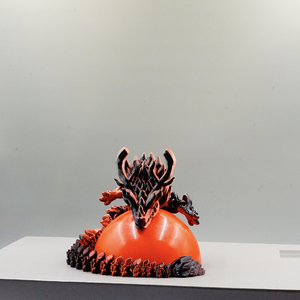Dragon articulé imprimé en 3D en PLA, jouet anti-stress, modèle sur support, cadeau promotionnel - Product Image 1