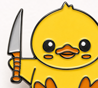 Épinglette en métal émaillé personnalisée, motif canard jaune coquin, cadeau fantaisie amusant, vente en gros pour fabricants et fournisseurs de détail