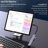 Adaptateur multiport USB C SYONG 7-en-1, station d'accueil 4K30Hz HDTV USB 3.0/2.0 Type C SD/TF PD100W, charge MacBook iPad iPhone