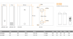 Sistema de Ventilación con Recuperación de Calor HRV para una Sola Habitación, de Acero Inoxidable, Ahorro de Energía, Filtro HEPA-H13, Diseño Gráfico Silencioso - Product Image 4