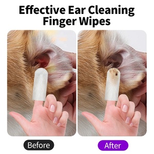 Toallitas Desechables Ecológicas para Limpieza de Oídos de Mascotas, Tela No Tejida Suave con Relieve de Perlas para Eliminar Cera y Suciedad de los Oídos de Perros y Gatos - Product Image 2
