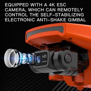 Drone ZLL <span class=keywords><strong>SG108</strong></span> <span class=keywords><strong>Pro</strong></span> 5G WiFi 4K HD avec caméra à cardan 2 axes, GPS, pliable, quadricoptère noir et orange <span class=keywords><strong>SG108</strong></span> <span class=keywords><strong>Pro</strong></span> - Product Image 4