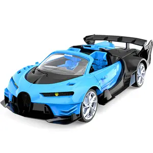 Carro de simulação de controle remoto para crianças, modelo de carro de brinquedo com controle remoto de quatro vias para meninos