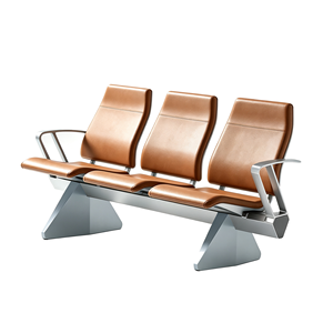 Silla de espera metálica conectada para estaciones de tren, aeropuertos, hospitales y centros de exposiciones - Product Image 3