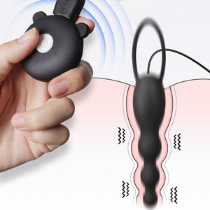 Drop Shipping morbido Silicone donna uomo giocattoli anali prostata massaggiatore lungo Dildo Plug anale perline - Product Image 1