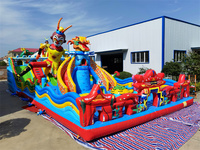 Château aquatique gonflable de bonne qualité, structure gonflable et glissière de piscine