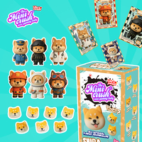 Boîte surprise de bonbons guimauves halal Shiba, directement de l'usine, personnalisation OEM/ODM, 7 saveurs, sans gras, avec figurine