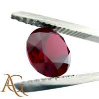 Top Qualité LAB GROWN Ruby Pierres précieuses en vrac à facettes de forme ronde pour bijoux 2mm à 10mm Rubis rouges créés