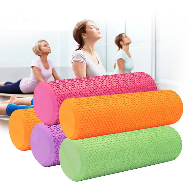 60 CM Yoga Foam Roller Gym Exercise Yoga Block Fitness EVA Floating Point For Exercise Physical Massage Therapy