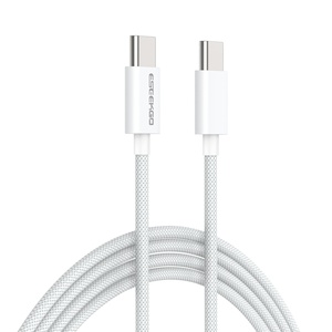 ESEEKGO G-111C 4FT Nylon Braided Type-C Type-C Cable 6A Fast Charging for Android/iOS Mobile Phones <b>Camera</b> Pure Copper - Product Image 1