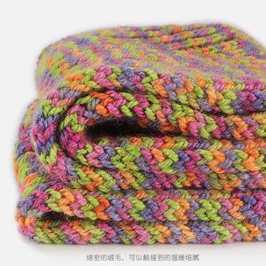 Karışık renkli el-örme bebek kazak topu iplik 10% deve yün, 50% yün 40% akrilik elyaf ile 100g standart karışımlı iplik boyalı - Product Image 4