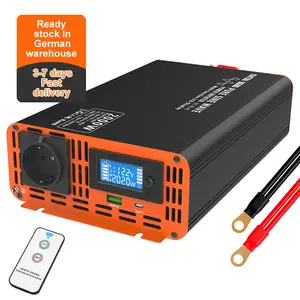 2KW Pure Sine Wave Inverter 24V 220Vac 230Vac 50Hz 60Hz for household appliances cars solar system