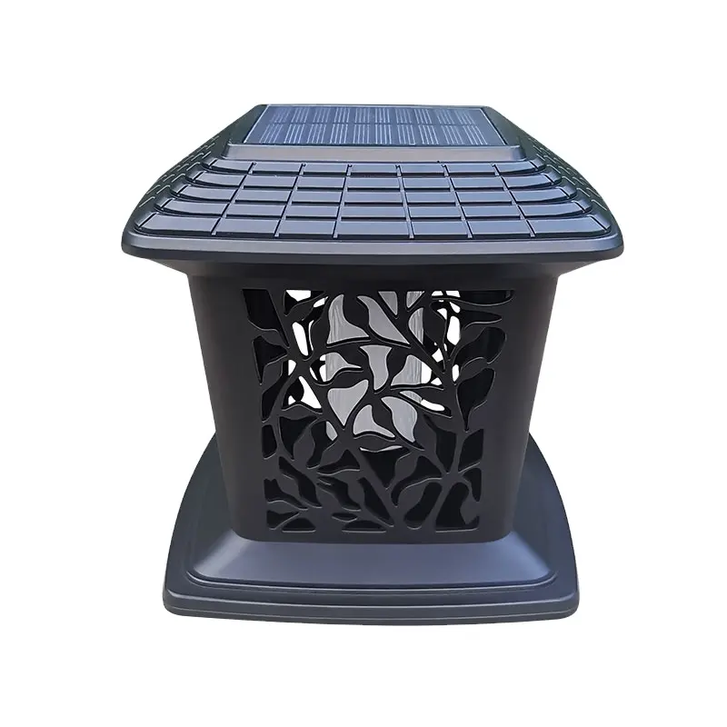 Outdoor Classic Capital Lamp with LED Light Source Waterproof Solar Powered by Battery IP65 Rated