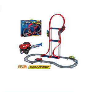 لعبة سيارة مسار مغناطيسي 60 + 3 سنوات من العمر لعبة سباق - Product Image 1